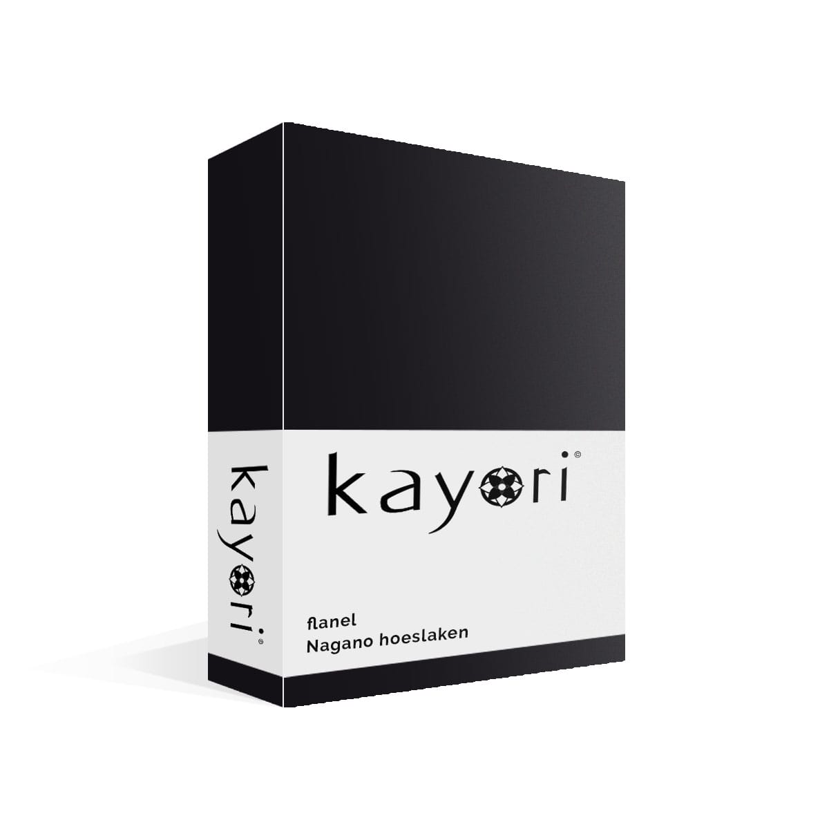 Kayori Nagano Flanel Hoeslaken Zwart - Afbeelding 2