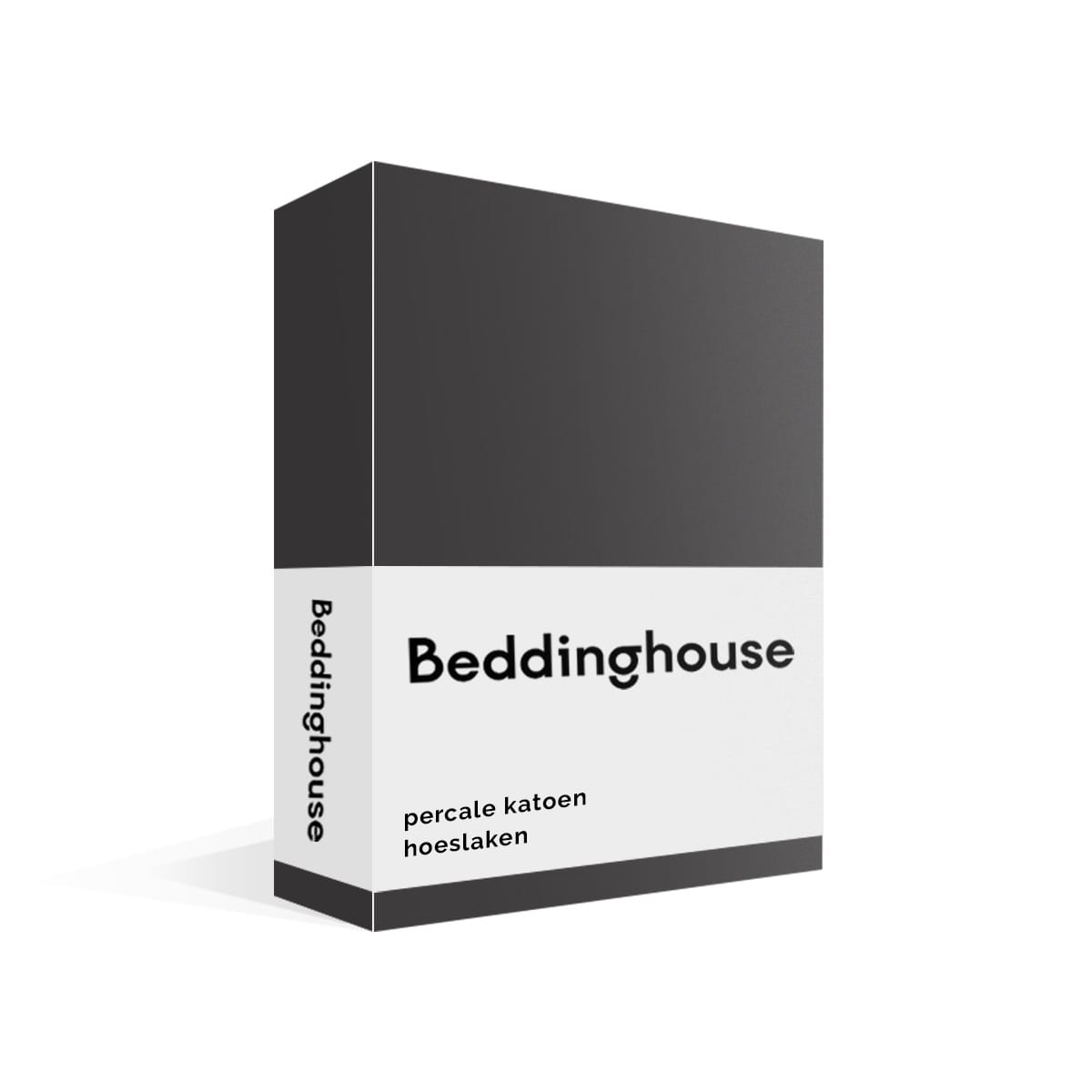 Beddinghouse Percale Katoen Hoeslaken Antraciet - Afbeelding 2