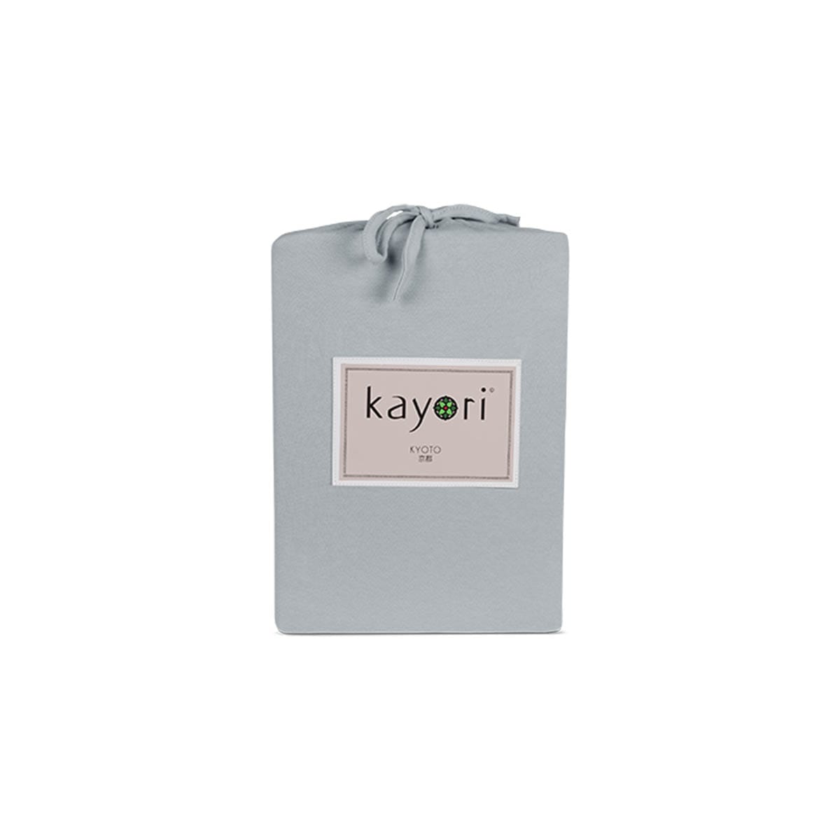 Kayori Kyoto Jersey Topper Hoeslaken Zilvergrijs - Afbeelding 4