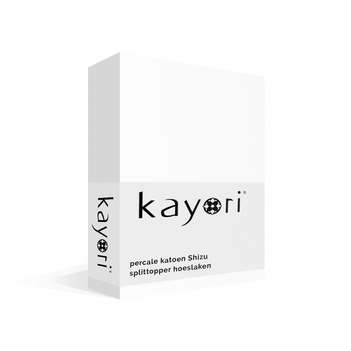 Kayori Shizu Perkal Splittopper Hoeslaken Wit - Afbeelding 2