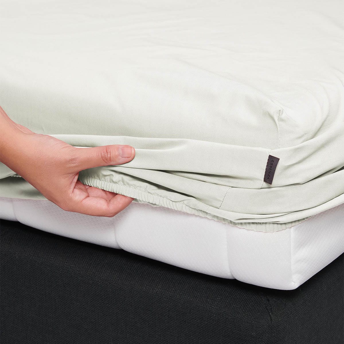 Essenza Premium Percale Hoeslaken Oyster - Afbeelding 4