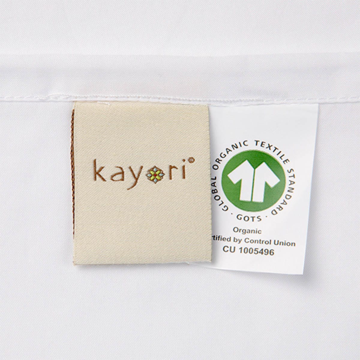 Kayori Shizu Perkal Splittopper Hoeslaken Wit - Afbeelding 5