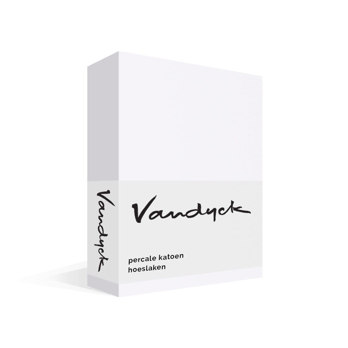 Vandyck Percale Hoeslaken White - Afbeelding 2