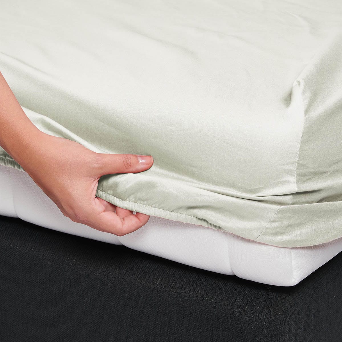 Essenza Satin Hoeslaken Oyster - Afbeelding 4