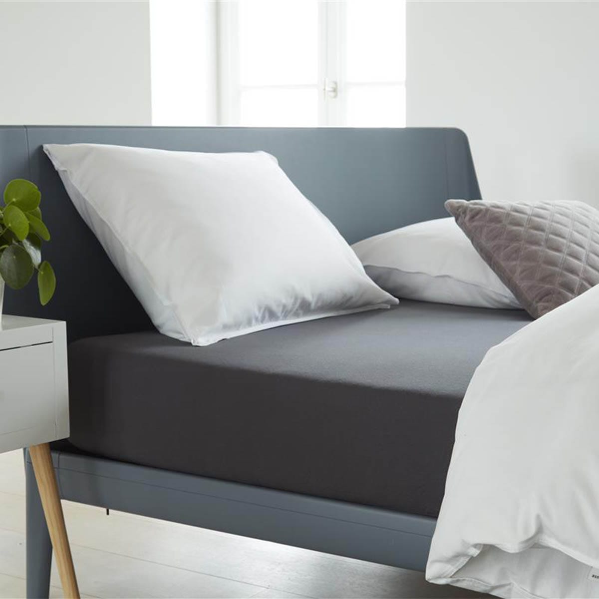 Beddinghouse Jersey Hoeslaken Antraciet - Afbeelding 5
