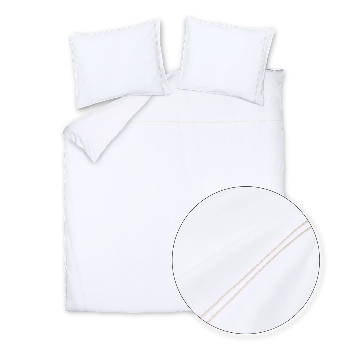 Vandyck Purity Torino Dekbedovertrek White - Afbeelding 2