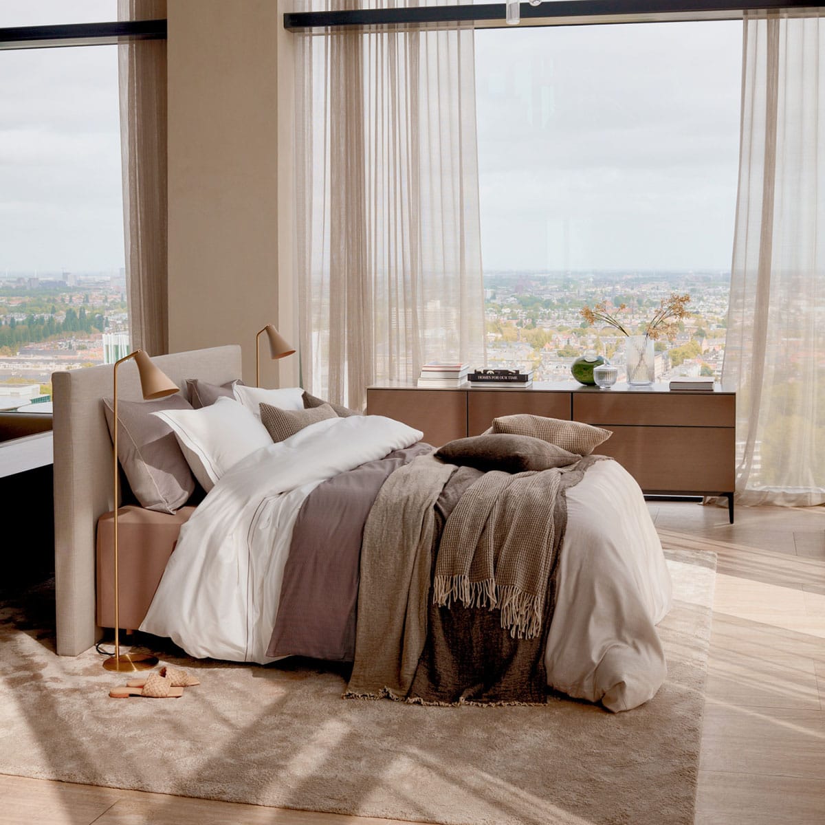 Vandyck Home Milano Dekbedovertrek Taupe - Afbeelding 4