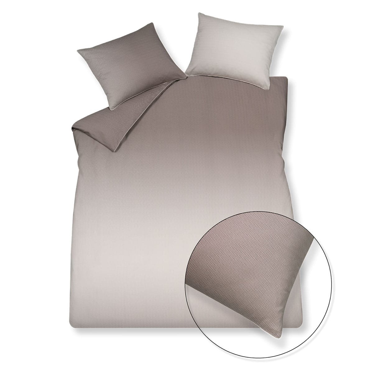 Vandyck Home Milano Dekbedovertrek Taupe - Afbeelding 2