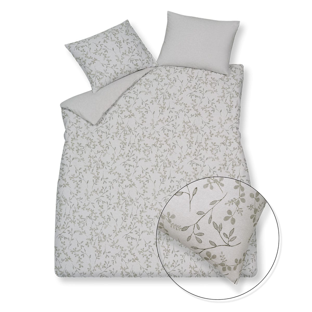 Vandyck Flanel Livingston Kussensloop Thyme - Afbeelding 3