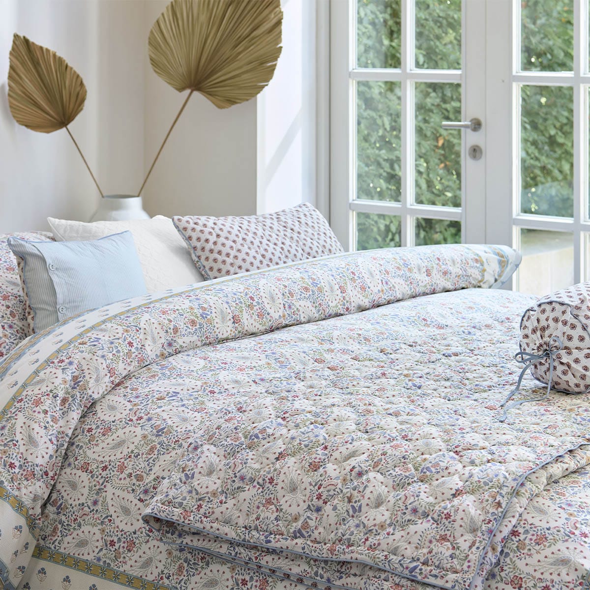 Pip Studio Kairi Bloom Dekbedovertrek Licht blauw - Afbeelding 5