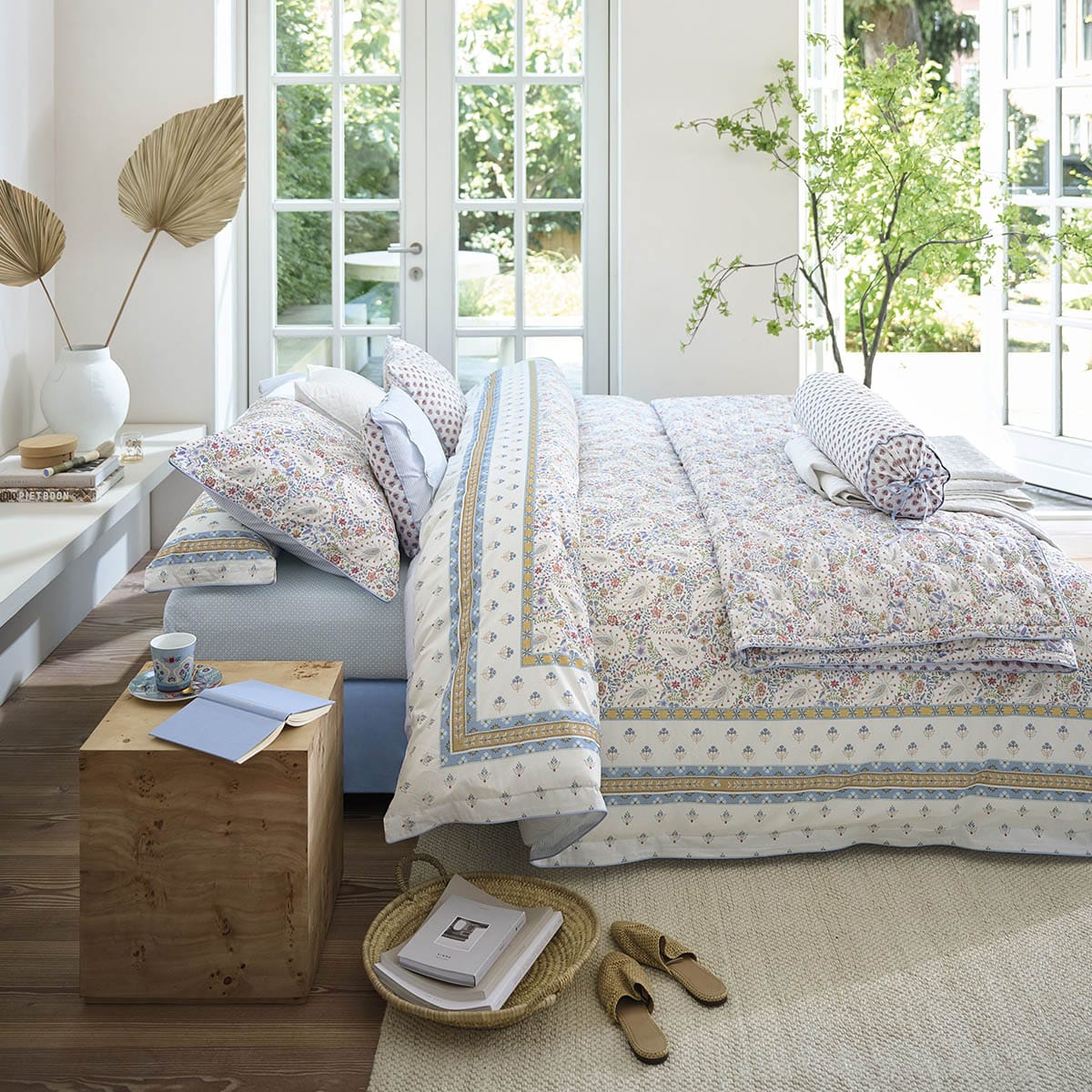 Pip Studio Kairi Bloom Dekbedovertrek Licht blauw - Afbeelding 9