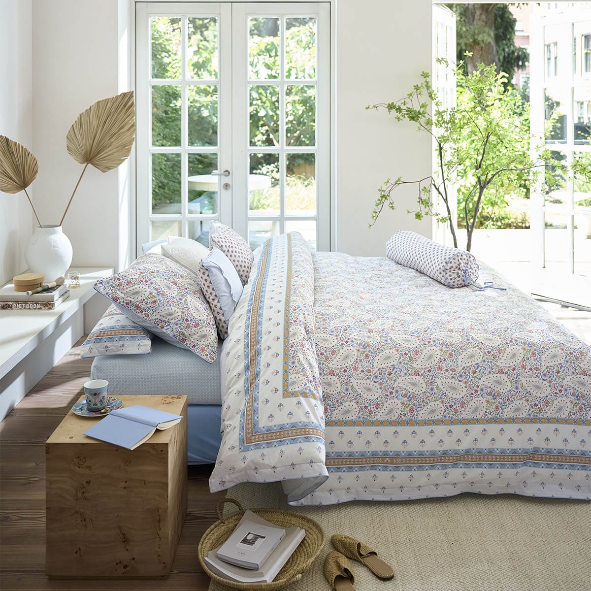 Pip Studio Kairi Bloom Dekbedovertrek Licht blauw - Afbeelding 4