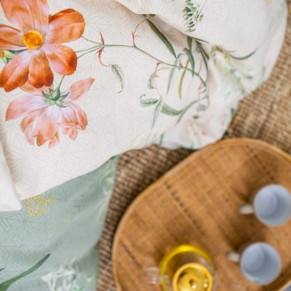 Vandyck Flower Garden Dekbedovertrek Cream Tan - Afbeelding 4