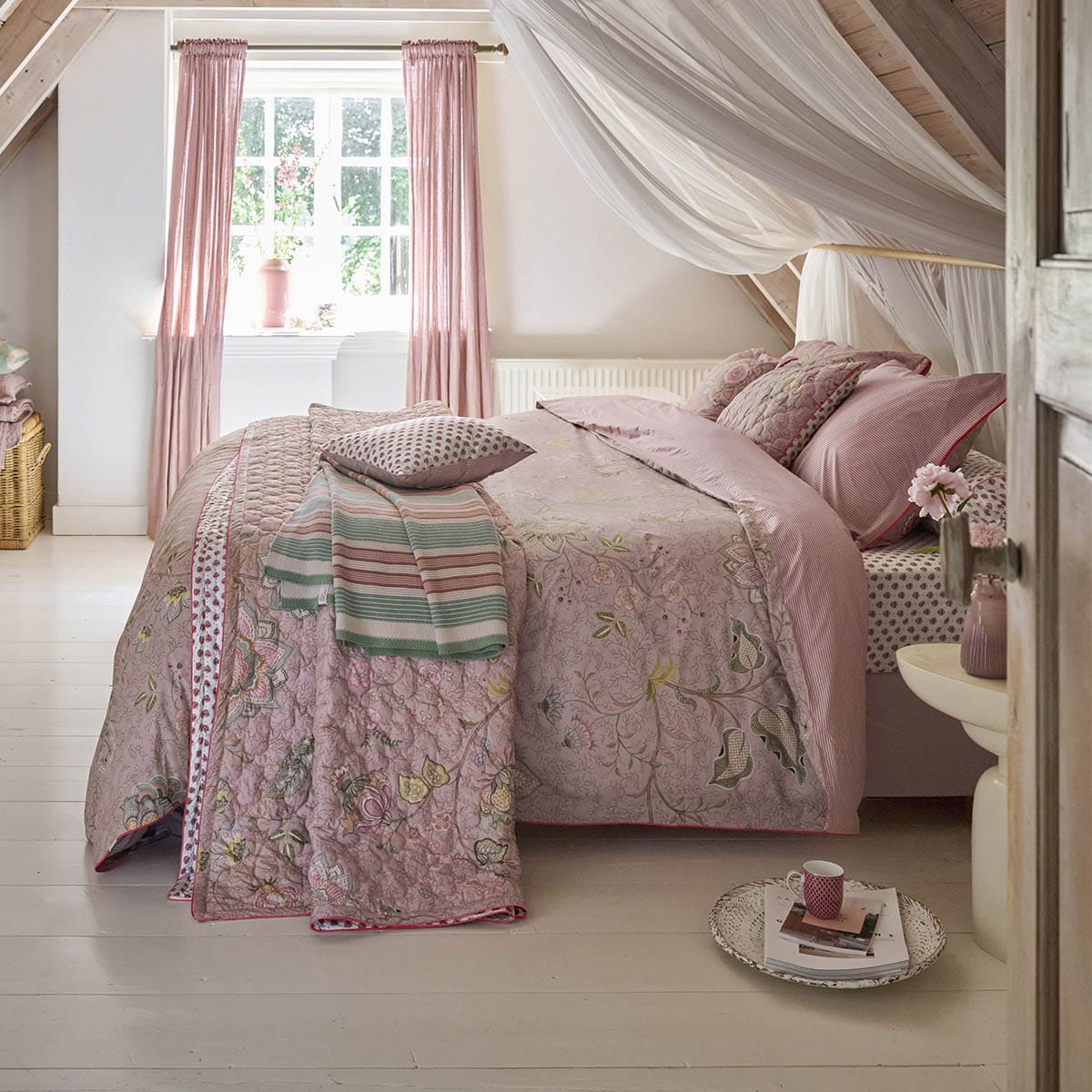 Pip Studio Mumbai Morning Dekbedovertrek Roze - Afbeelding 7