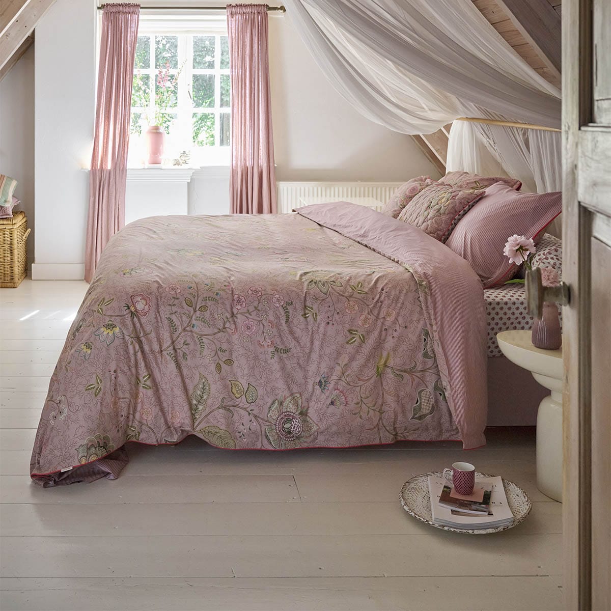 Pip Studio Mumbai Morning Dekbedovertrek Roze - Afbeelding 5