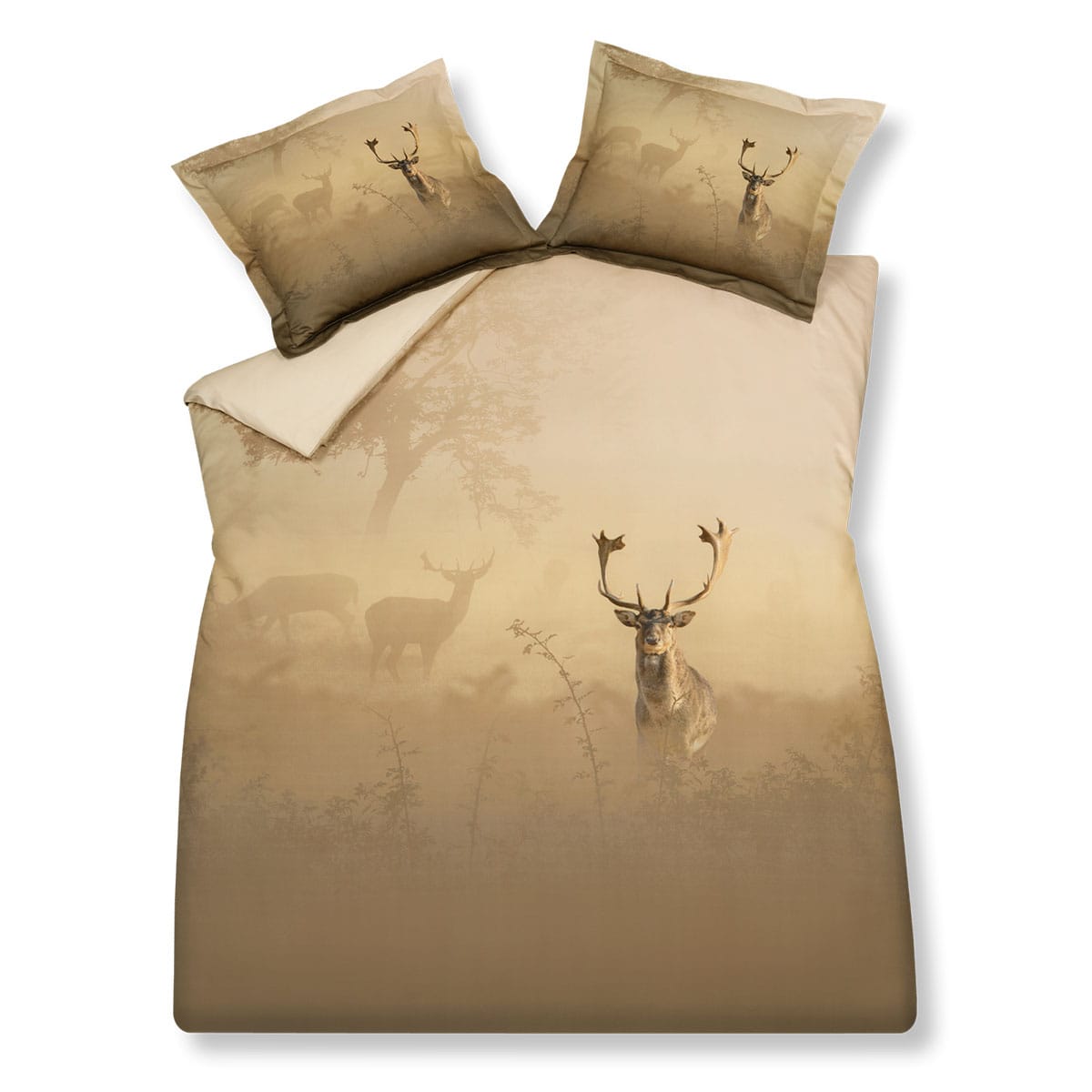 Vandyck Wild Deer Dekbedovertrek Champagne - Afbeelding 2