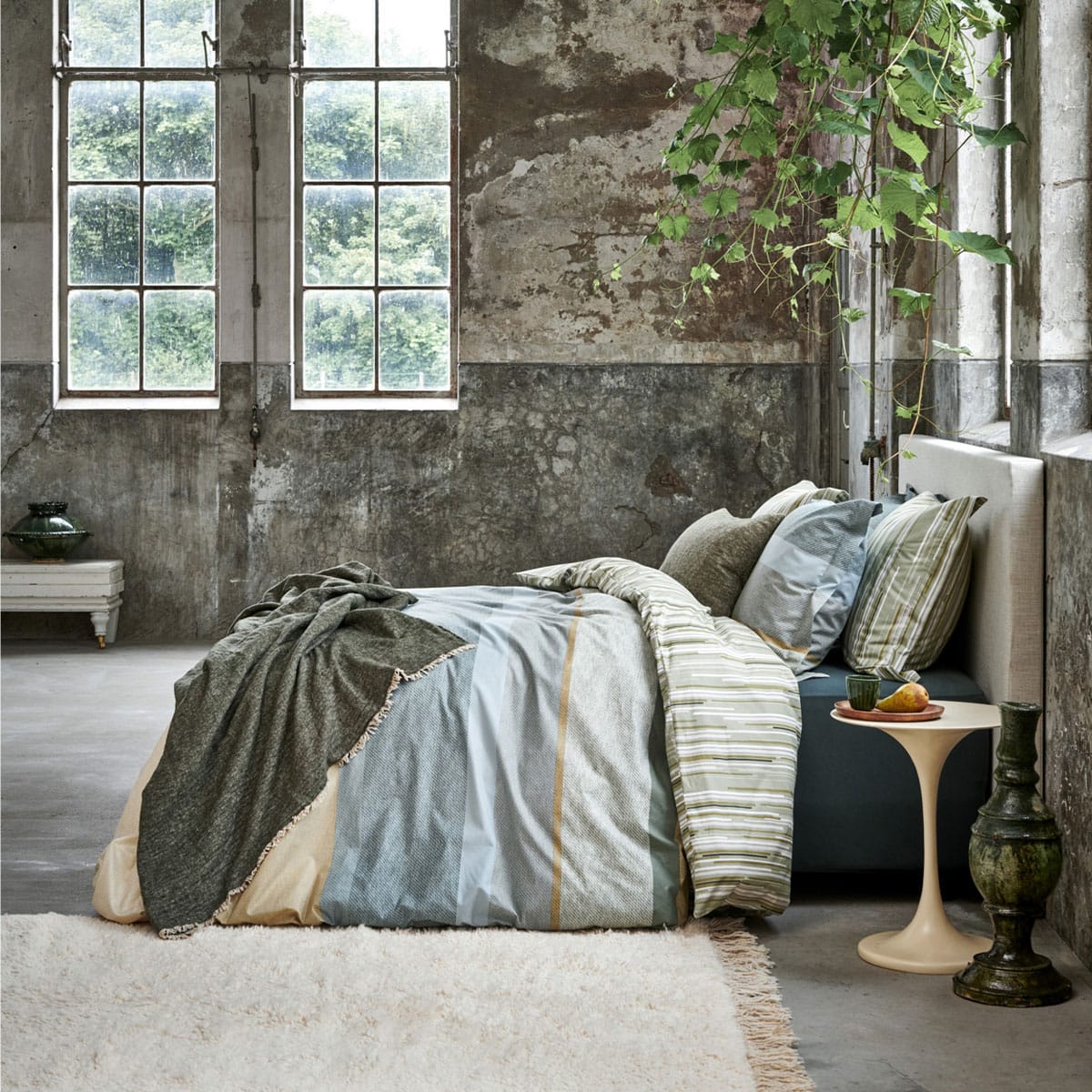 Vandyck Morning Matcha Dekbedovertrek Smoke Green - Afbeelding 3