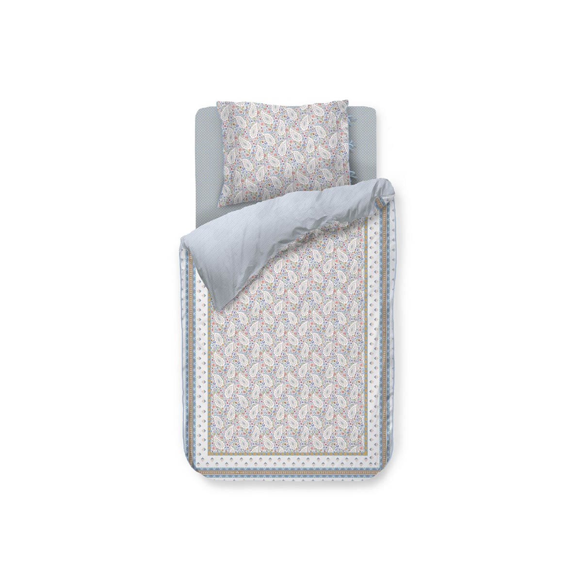 Pip Studio Kairi Bloom Dekbedovertrek Licht blauw - Afbeelding 2