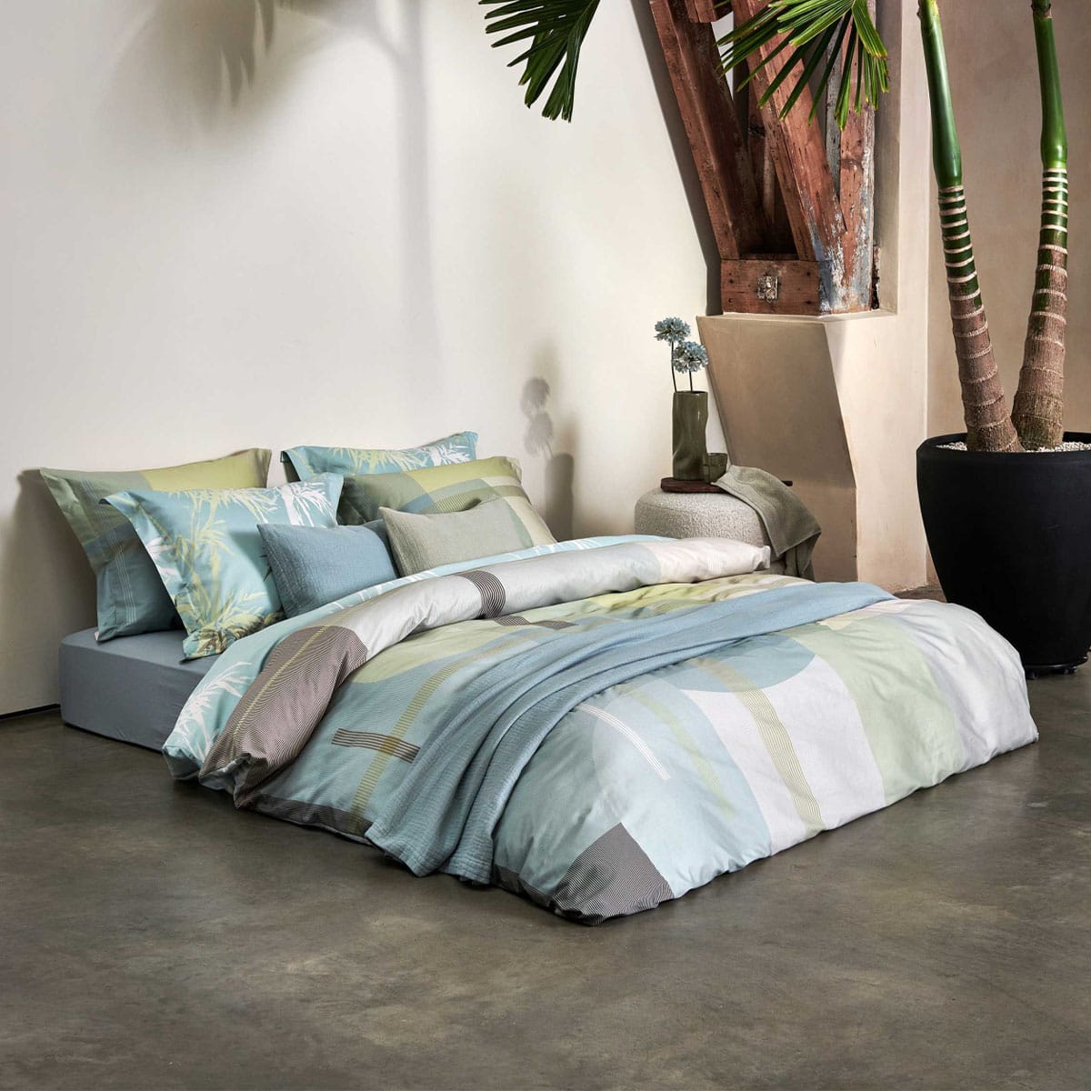 Vandyck Palm Paradise Dekbedovertrek Thyme - Afbeelding 3