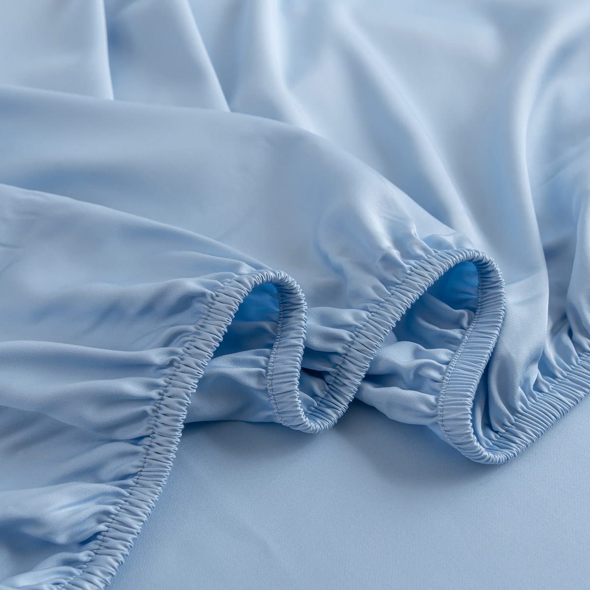 Boomba Bamboo Premium Topper Hoeslaken Sky Blue - Afbeelding 4