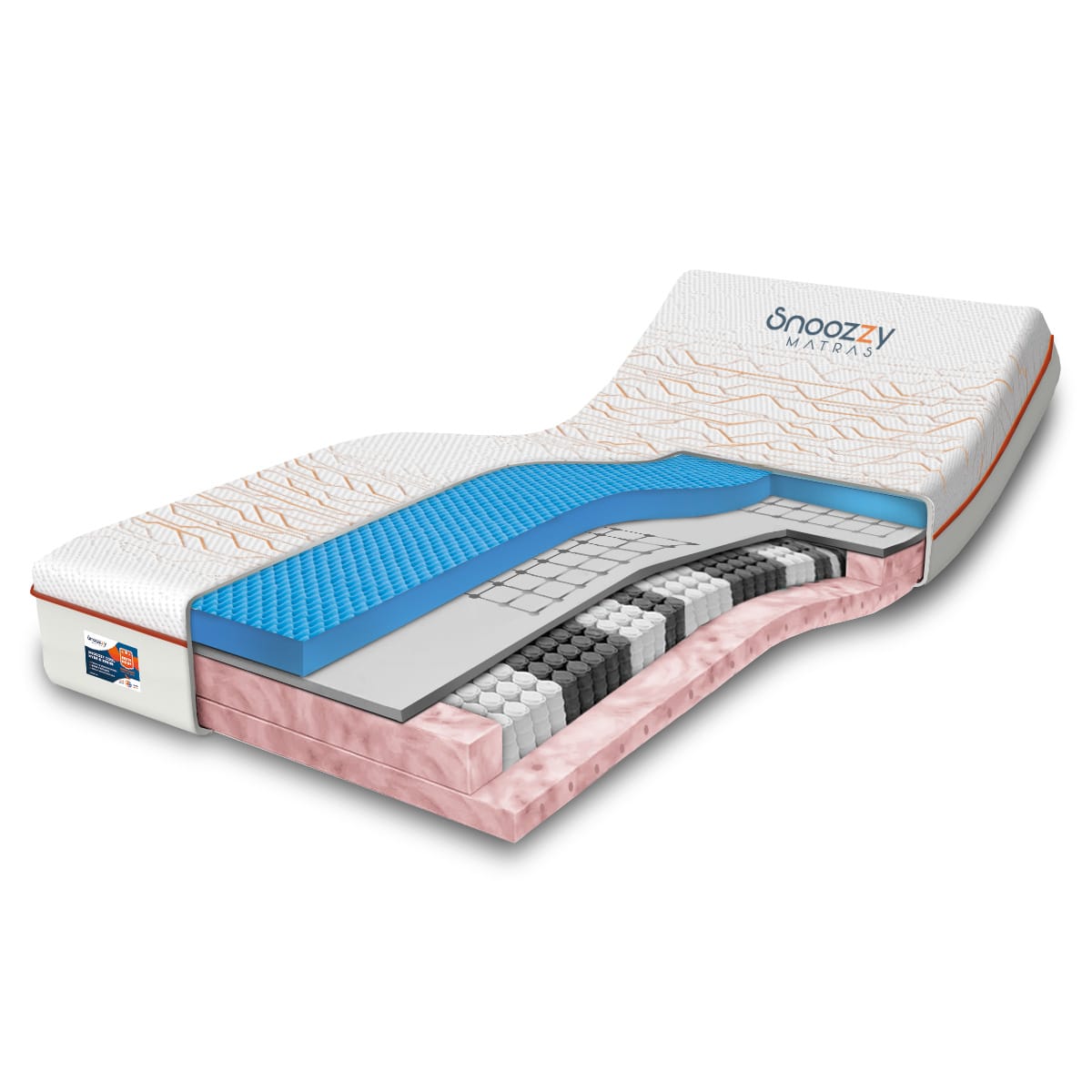 Snoozzy Cool Hybrid 5 matras - Afbeelding 2