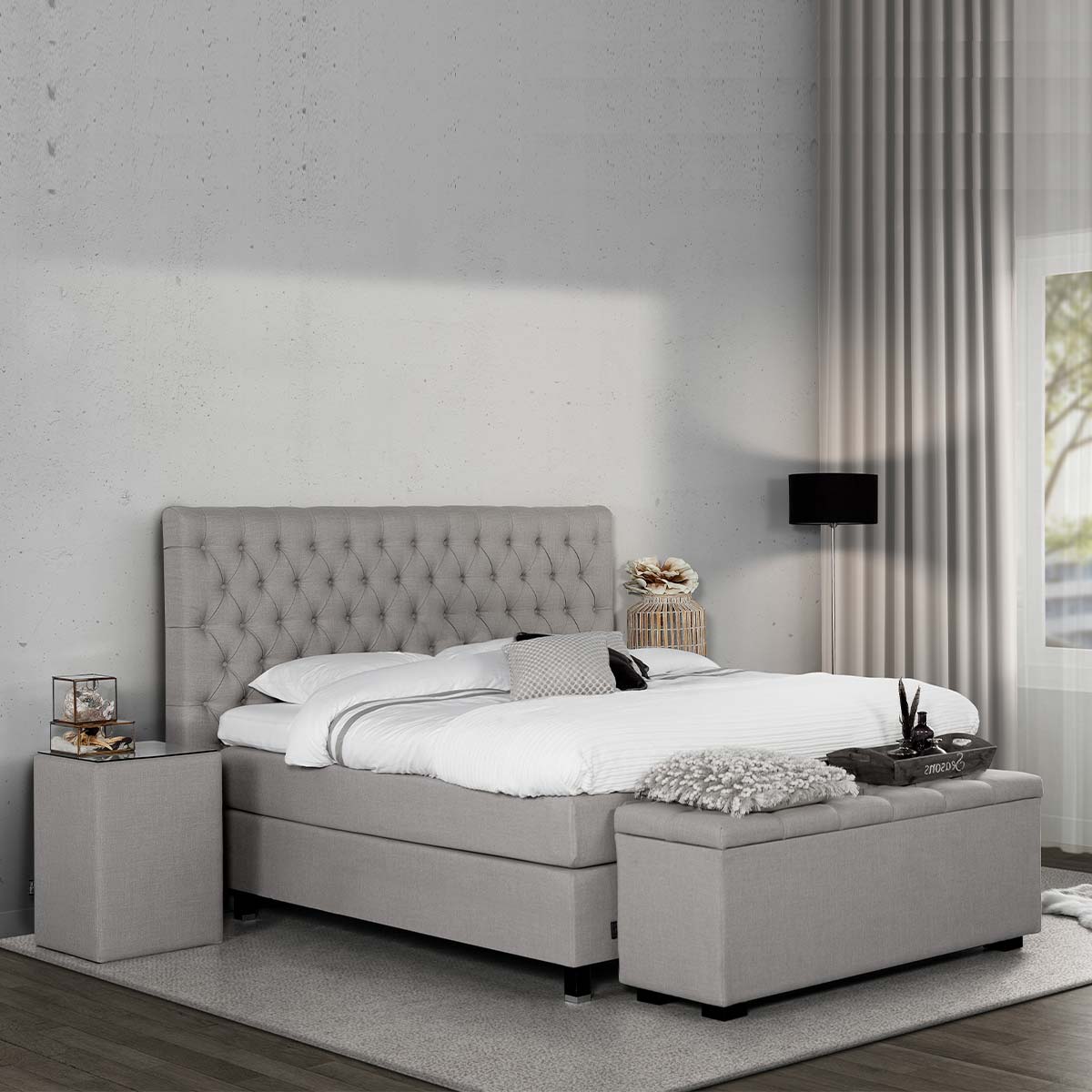 Caresse Platinum 9850 vlakke boxspring - Afbeelding 3