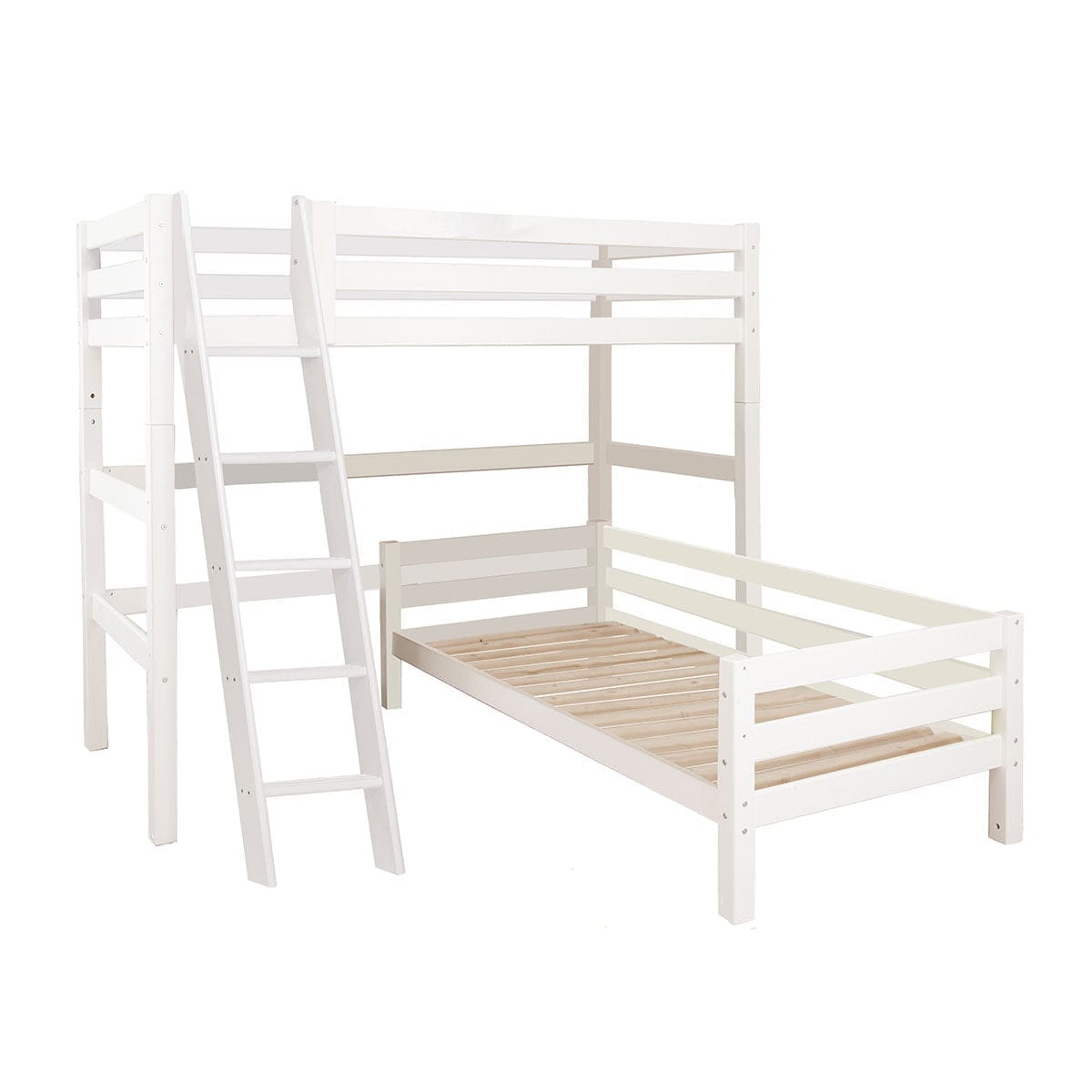 Hoppekids ECO Luxury Stapelbed Hoekcombi met schuine trap - Afbeelding 2