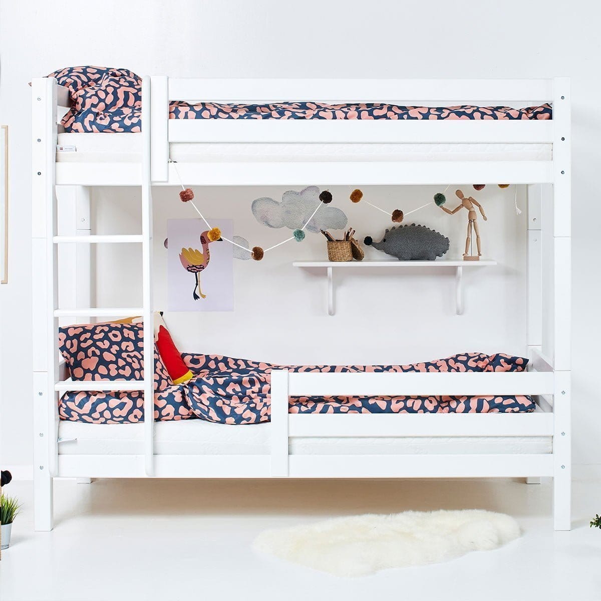 Hoppekids ECO Luxury Hoog Stapelbed met bedhek - Afbeelding 3