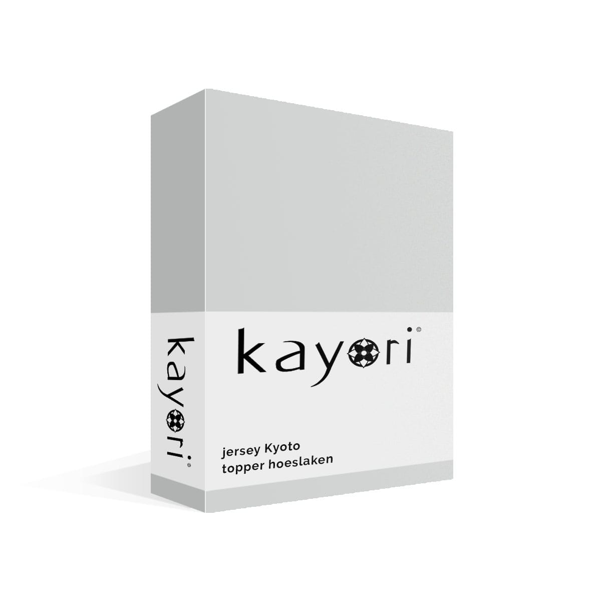 Kayori Kyoto Jersey Topper Hoeslaken Zilvergrijs - Afbeelding 2