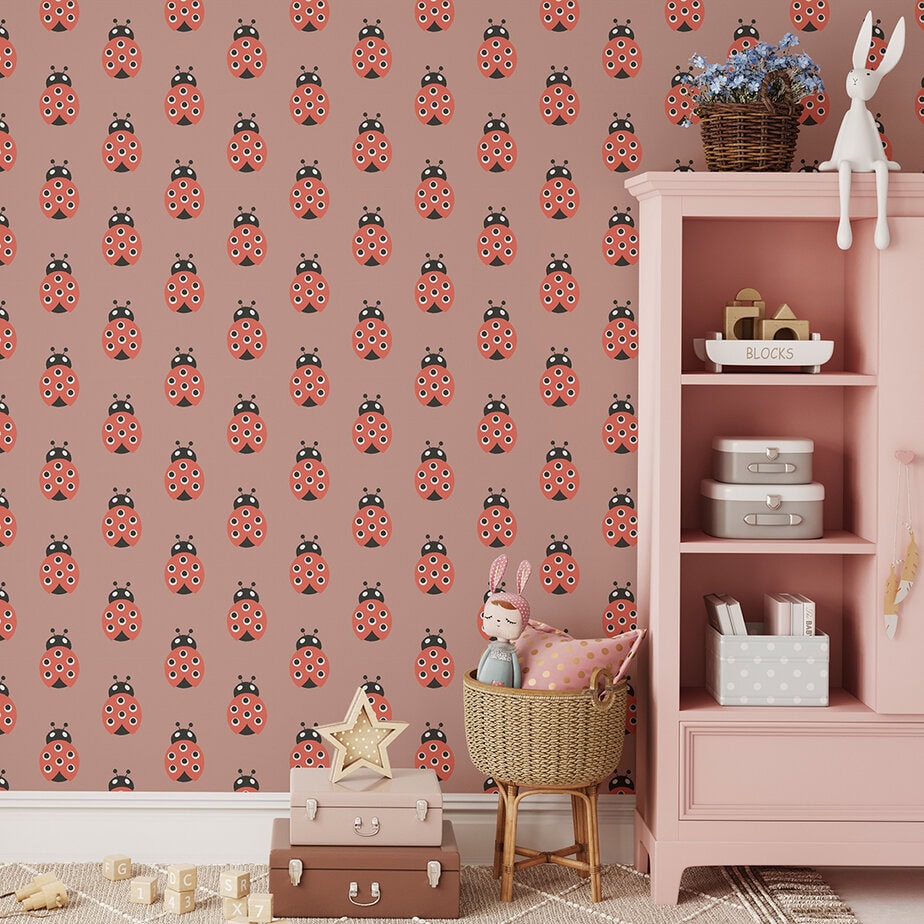 Lieveheersbeestjes behang – Schattig behang voor de kinderkamer - Afbeelding 9
