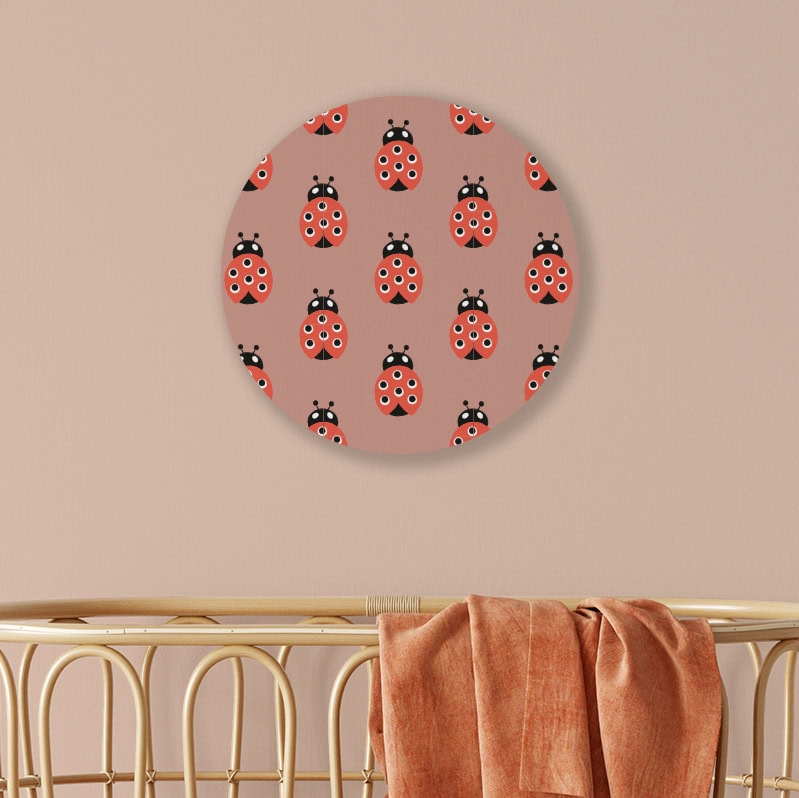 Muurcirkels met lieveheersbeestjes prints | diverse kleuren - Afbeelding 9
