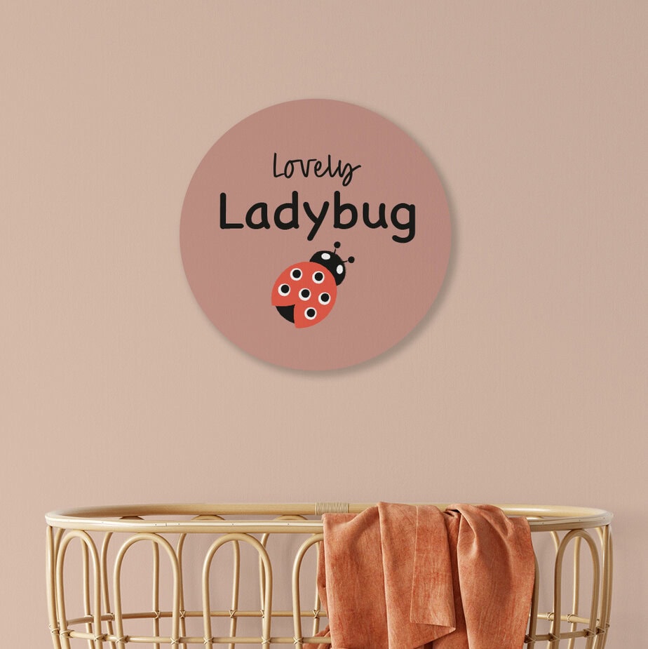Muurcirkels met lieveheersbeestjes prints | diverse kleuren - Afbeelding 7