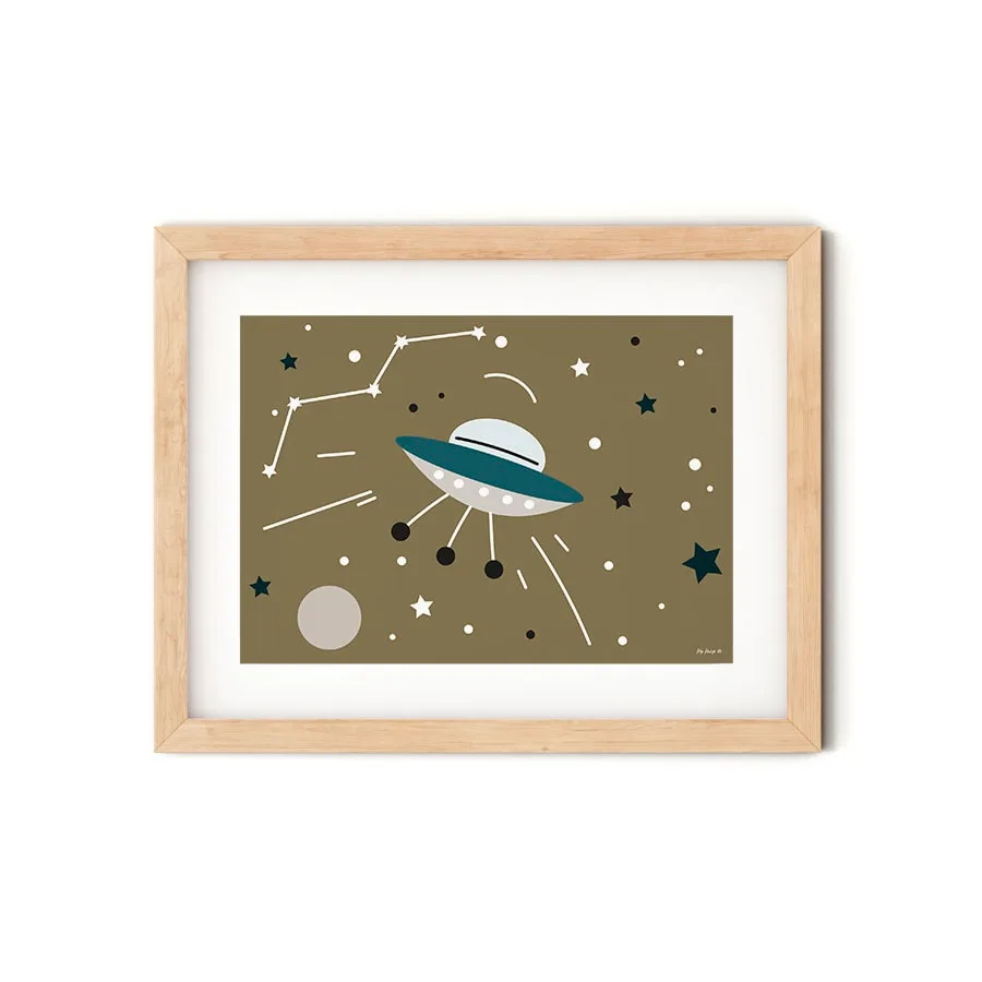 Poster met ruimtevaart print - Afbeelding 2