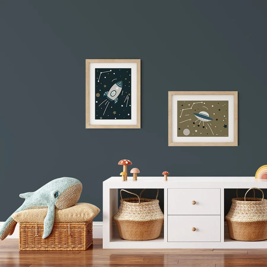 Poster met ruimtevaart print - Afbeelding 3